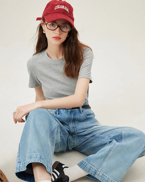 Classic High-Stretch Crew Neck T-Shirt