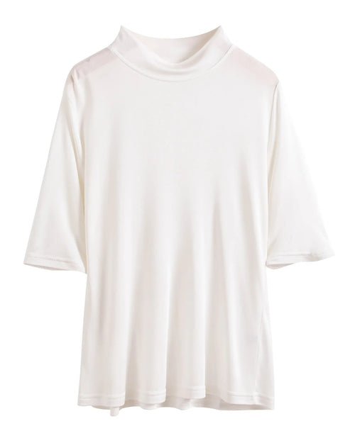 Mulberry Silk Half-Sleeve T-Shirt