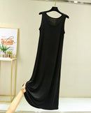 Modal Sleeveless Mid-Calf Sleep Dress