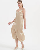 Mulberry Silk Spaghetti Strap V-Neck Maxi Dress