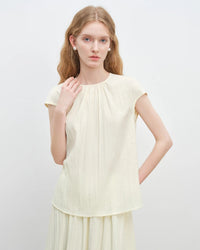 Round Neck Loose Sleeveless Top