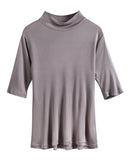 Mulberry Silk Half-Sleeve T-Shirt