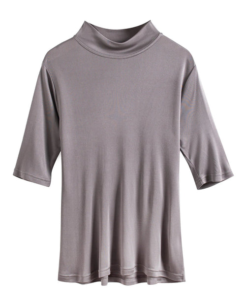 Mulberry Silk Half-Sleeve T-Shirt