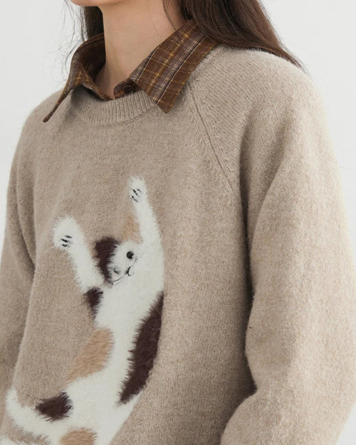 Loose Casual O-Neck Knitted Pullovers