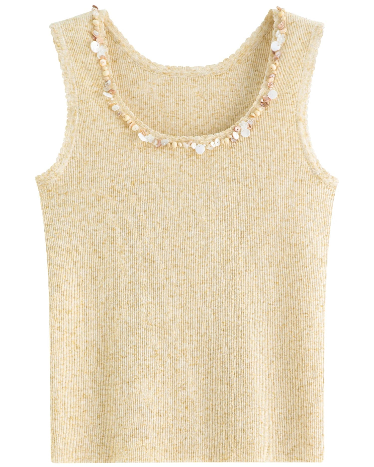 Slim-Fit A-Line Sleeveless Knitted Vest