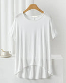 Modal Oversized Short Sleeve Pajama Top