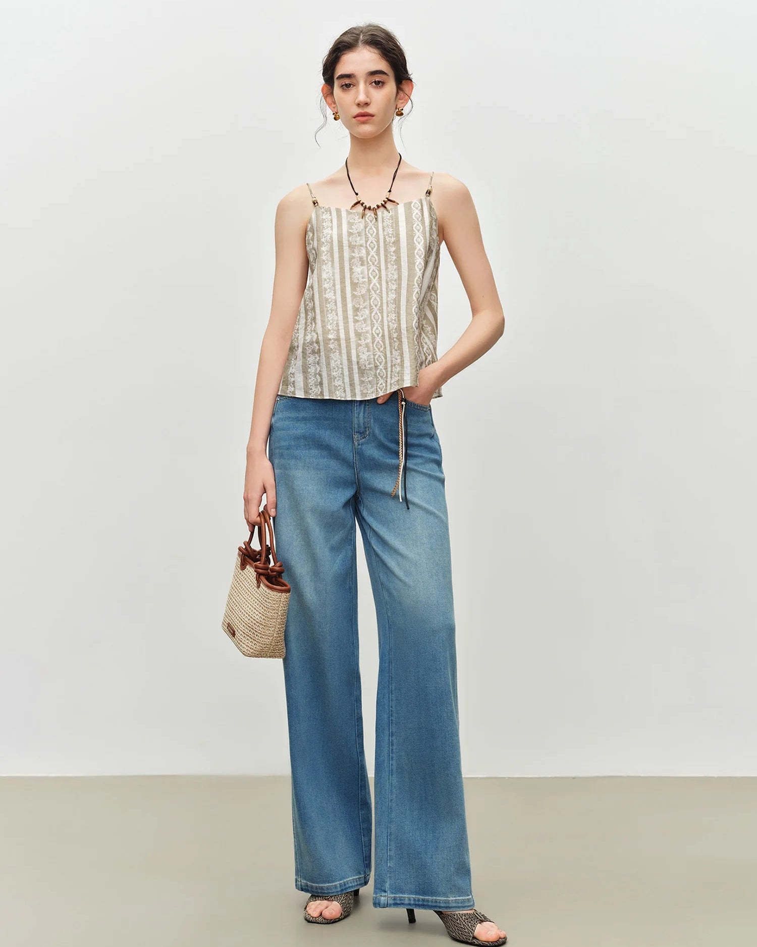 Printed Sleeveless Vest