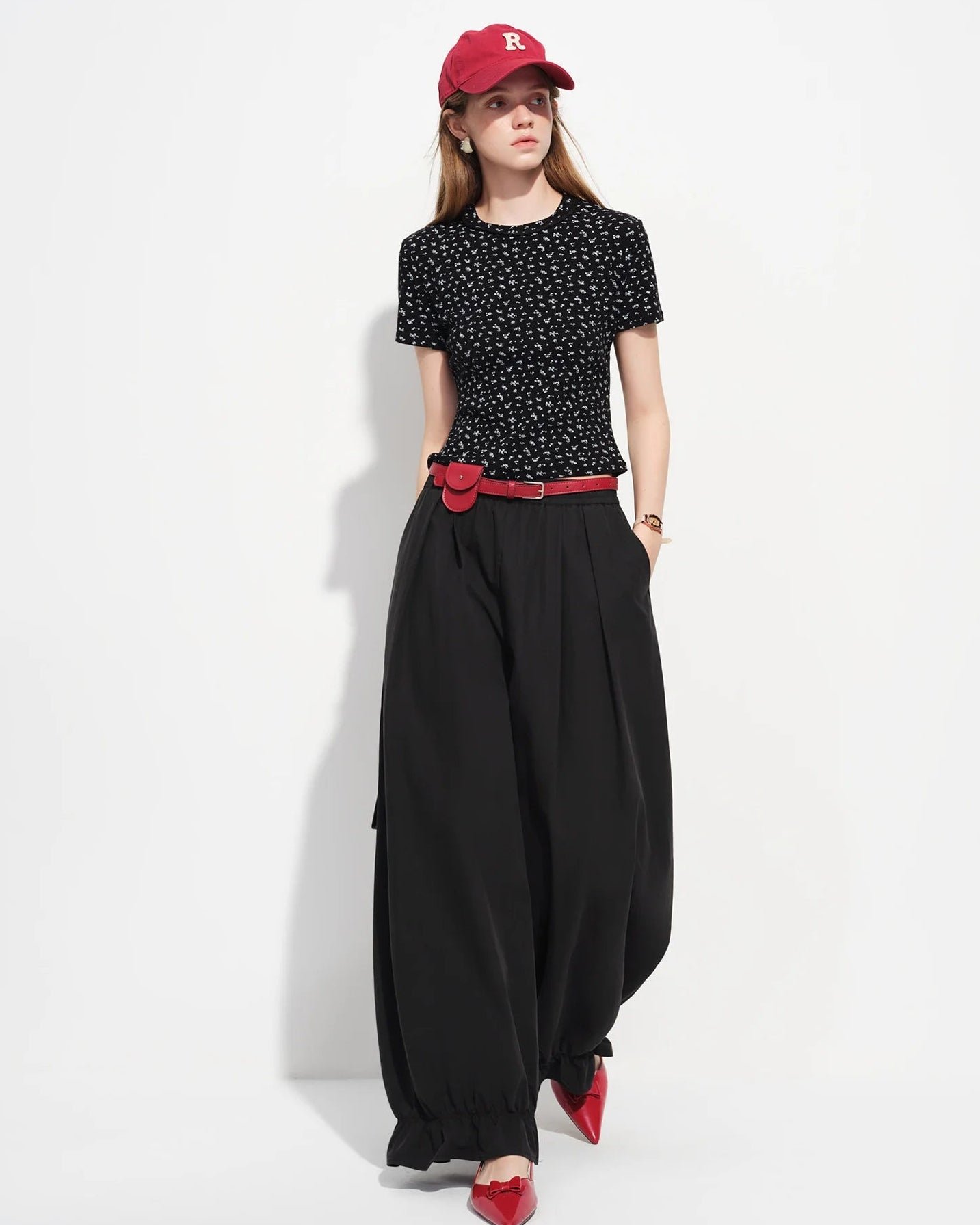 Slim-Fit Floral Short-Sleeve Cotton T-Shirt