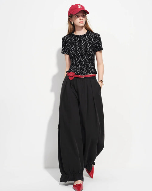 Slim-Fit Floral Short-Sleeve Cotton T-Shirt