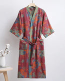 Cotton Double Gauze Japanese Kimono Robe