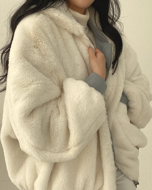 Oversized Double Sided Hooded Jacket