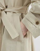 Belted Cotton Trench Coat Women's Outerwear