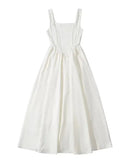 Sleeveless A-Line Pleated Knit Dress