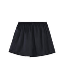 Mulberry Silk Satin Elastic-Waist Shorts