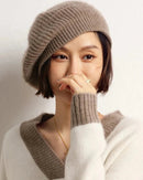 Pure Cashmere Knitted Beret