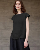 Linen Short Sleeve O-Neck Shirts