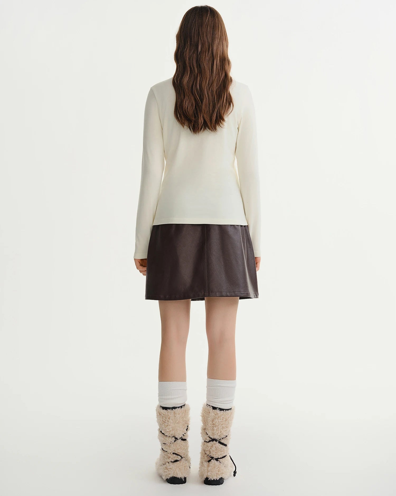 Antibacterial Soft-Touch Turtleneck Layering Top