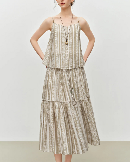 Flowy A-Line Midi Skirt