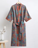 Cotton Double Gauze Japanese Kimono Robe
