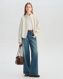 Short Turtleneck Zip-Up Jacket