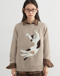 Loose Casual O-Neck Knitted Pullovers