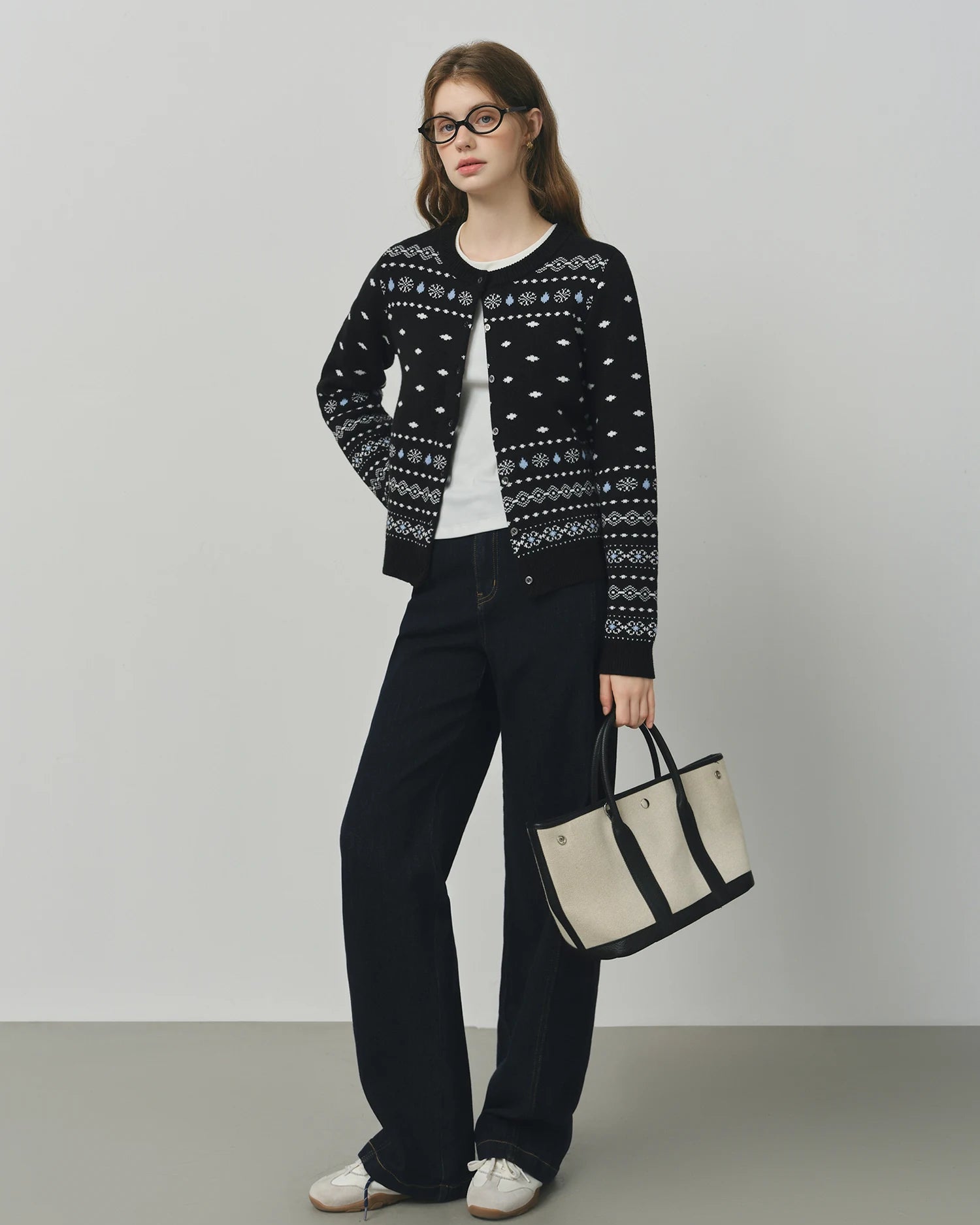 Retro Raw-Denim High-Waisted Jeans