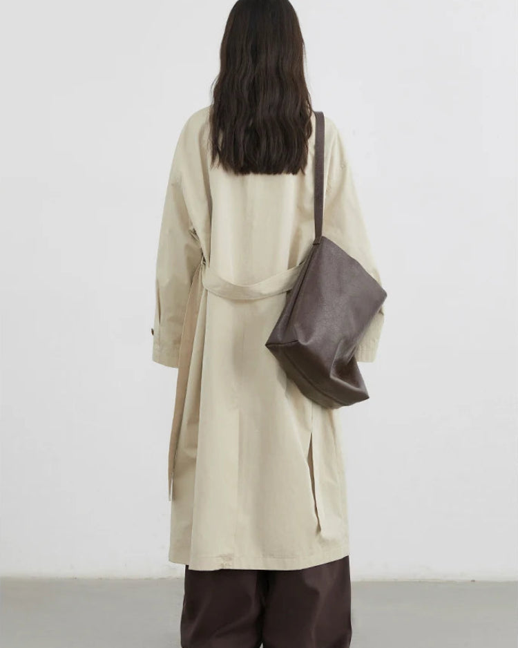 Belted Cotton Trench Coat Women's Outerwear