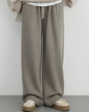 High-Waisted Drawstring Wide-Leg Pants