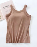 Modal Built-In Bra Sleeveless Sleep Vest Top