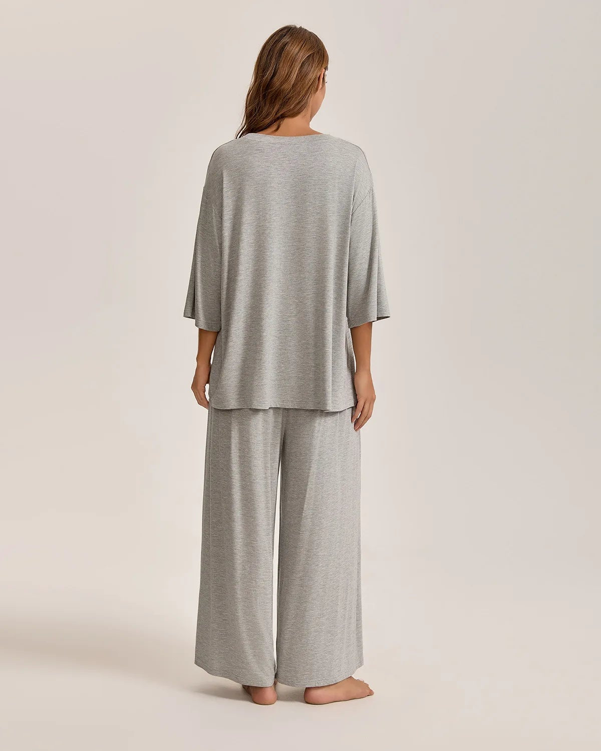 Modal Knit Short-Sleeve Pajama Set