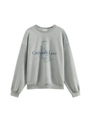 Loose-Fit Crewneck Cotton Sweatshirt