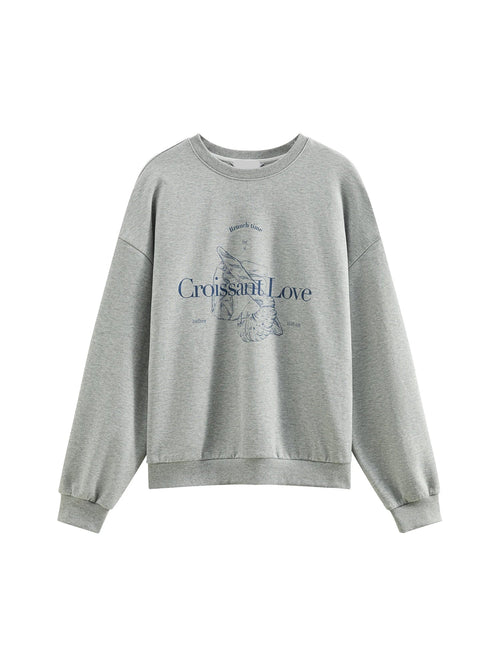 Loose-Fit Crewneck Cotton Sweatshirt