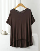 Modal Oversized Short Sleeve Pajama Top