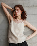 Linen V-Neck Adjustable Camisole