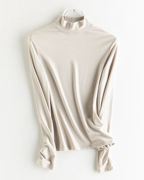 Wool-Blend Long-Sleeve Tee