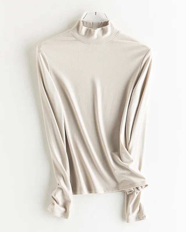 Wool-Blend Long-Sleeve Tee