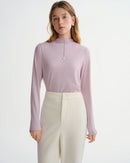 Antibacterial Soft-Touch Turtleneck Layering Top