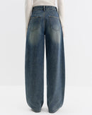 Retro High-Waisted Wide-Leg Jeans