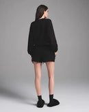Wool Knit Loose Round-Neck Sweatshirt