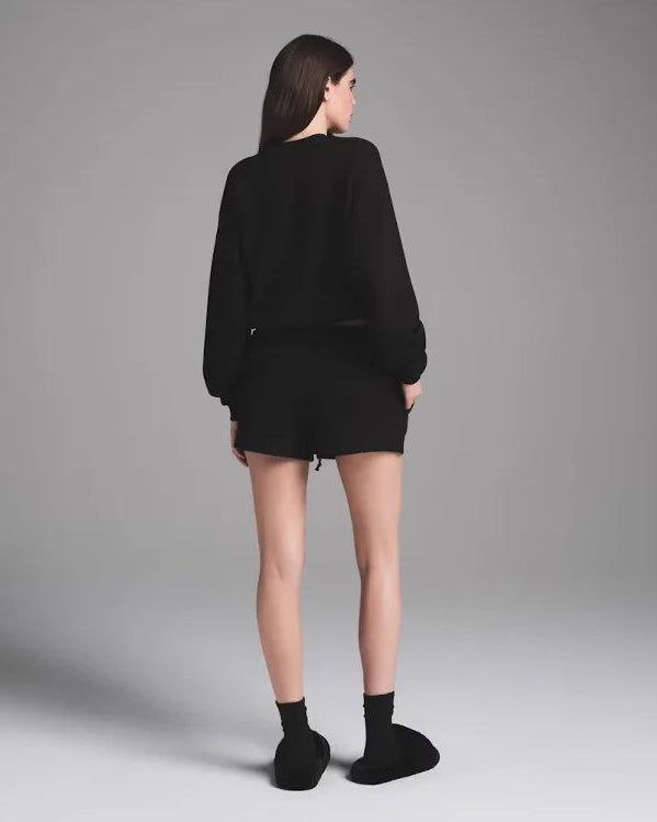 Wool Knit Loose Round-Neck Sweatshirt