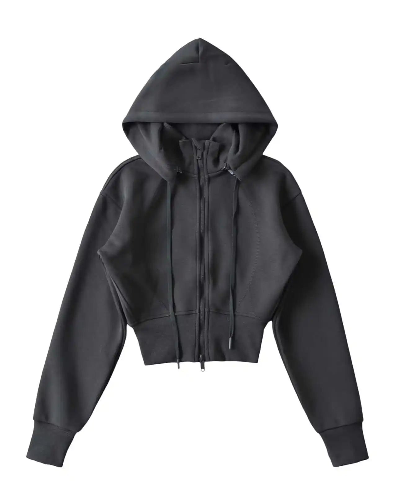 Zip-Up Cropped Sport Jacket