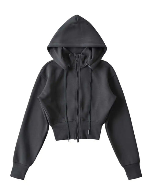 Zip-Up Cropped Sport Jacket
