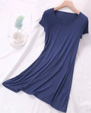 Modal Short Sleeve Mini Sleep Dress
