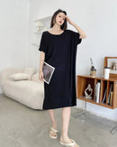 Cotton Modal Loose Short Sleeve Sleep Dress