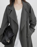 Belted Cotton Trench Coat Women's Outerwear