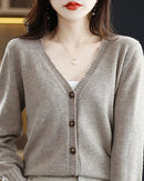 Wool Knitted Causal Cardigan