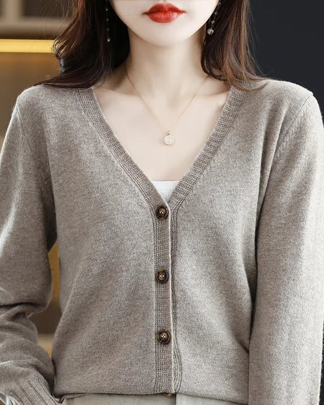 Wool Knitted Causal Cardigan