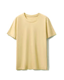 Silk-Cotton-Modal O-Neck Short Sleeve Tee