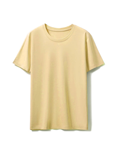 Silk-Cotton-Modal O-Neck Short Sleeve Tee
