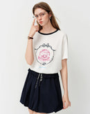 Loose-Fit Crew Neck T-Shirt With Letter Print